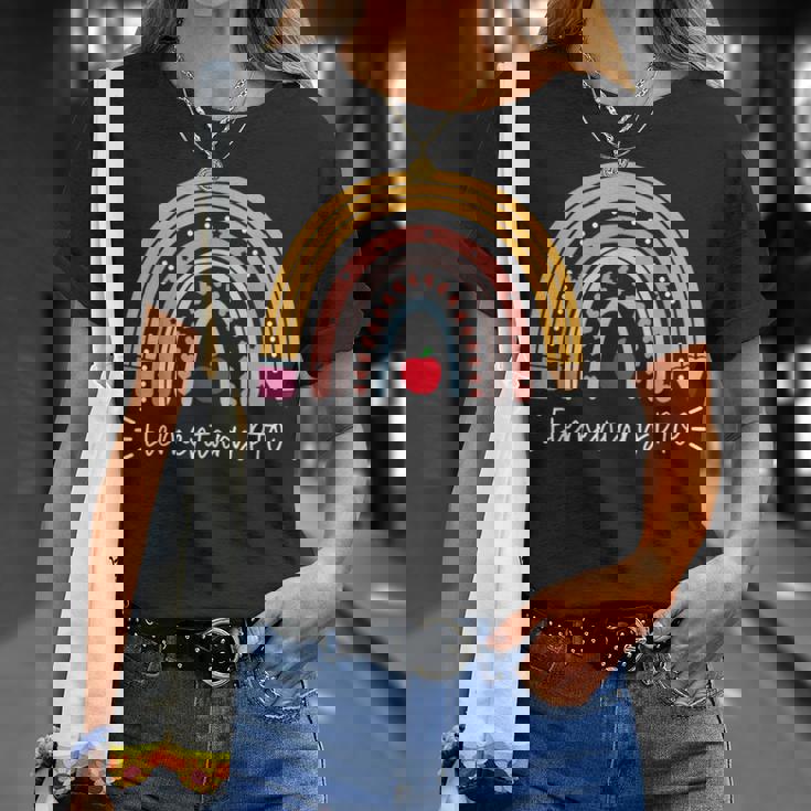 Elementary PTO Rainbow Parent Teacher Organization Student T-Shirt Gifts for Her