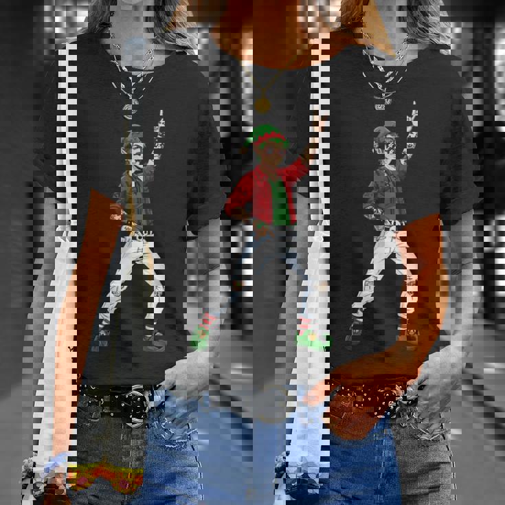 Elf Rock Hand Sign Language Christmas Rock Music Lover T-Shirt Gifts for Her