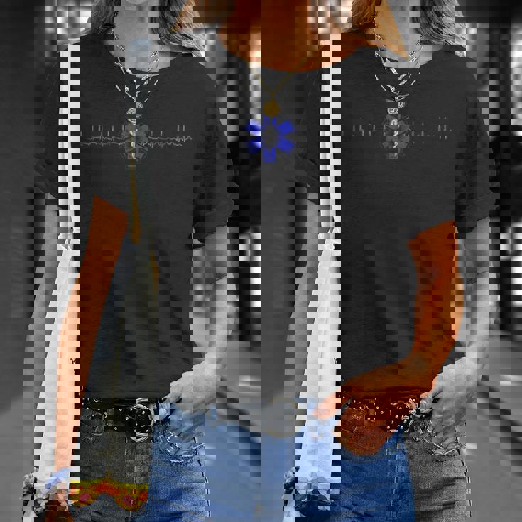 Emt Ems 救急救命士 Amr 心房細動 心拍 Tシャツ 彼女への贈り物