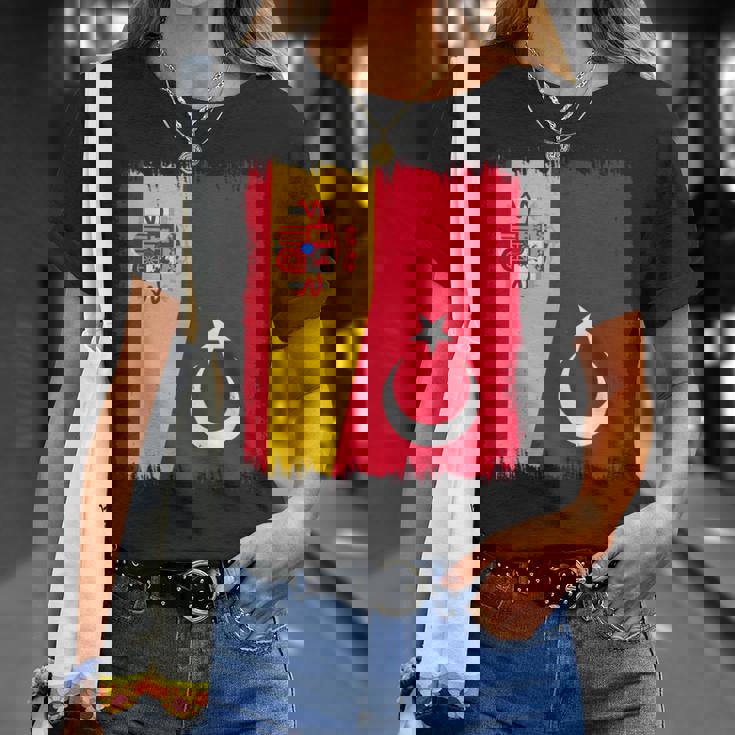 España Turquía Bandera Española Raíces Turcas Camiseta unisex Regalos para ella