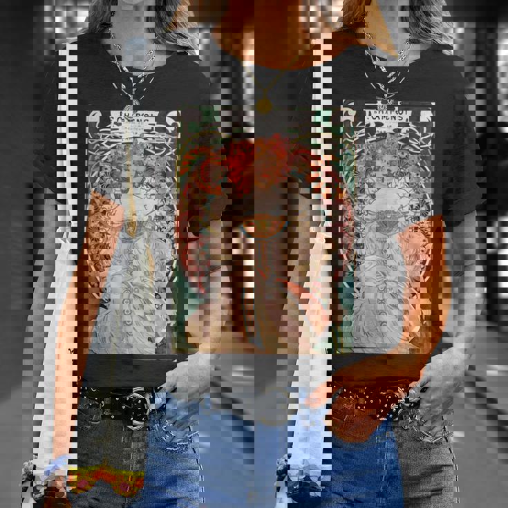 F Champenois Imprimeur-Editeur By Alphonse Mucha Tシャツ 彼女への贈り物