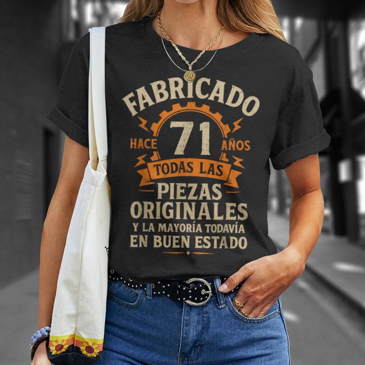 Fabricado Hace 71 Años Divertida Regalo 71 Cumpleaños Hombre Camiseta unisex Regalos para ella
