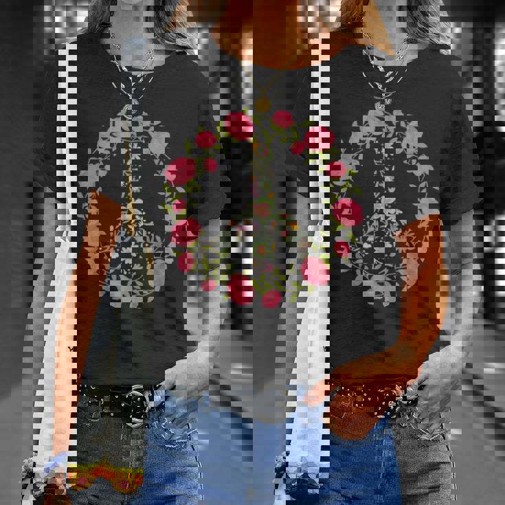 Flower Power Peace Love 60年代 70年代 ヒッピーコスチューム Tシャツ 彼女への贈り物