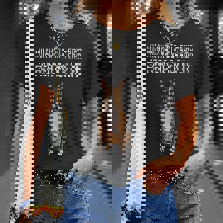 Friend For Life Of Bull Terrier ミニチュアドッグ Tシャツ 彼女への贈り物