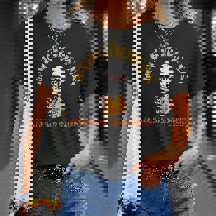 Bad Choices Make Greattories スケルトンカクテルパーティー Tシャツ 彼女への贈り物