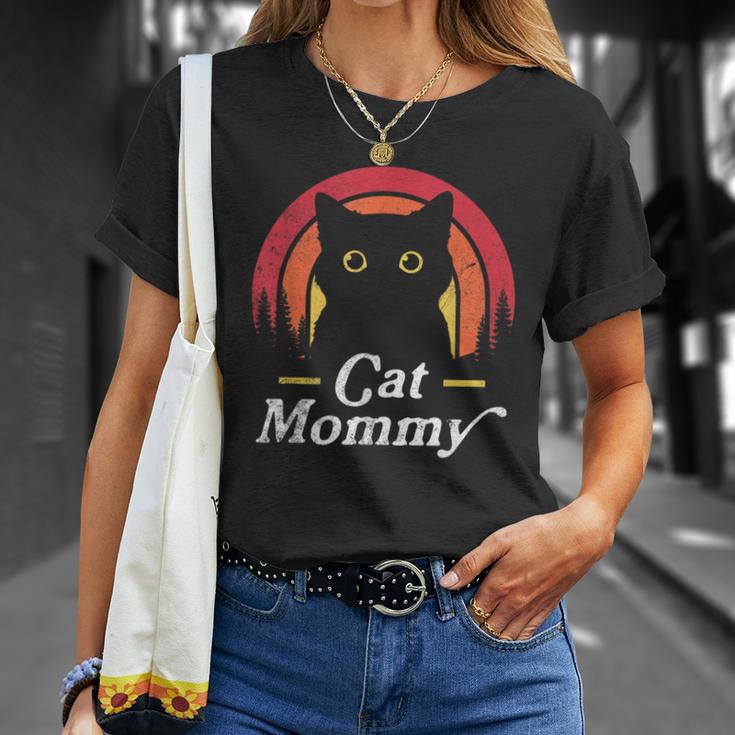 Cat Lady Mommy Cat Lovers Retro La Mejor Mamá De Gatos De La Historia Camiseta unisex Regalos para ella