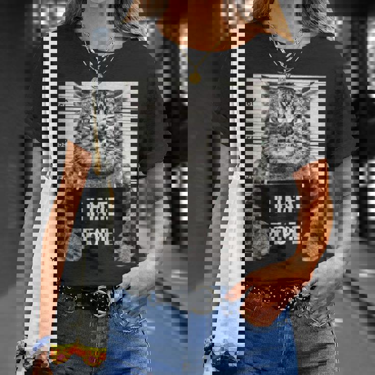 Cats Picture I Hate Peopleaying Tシャツ 彼女への贈り物