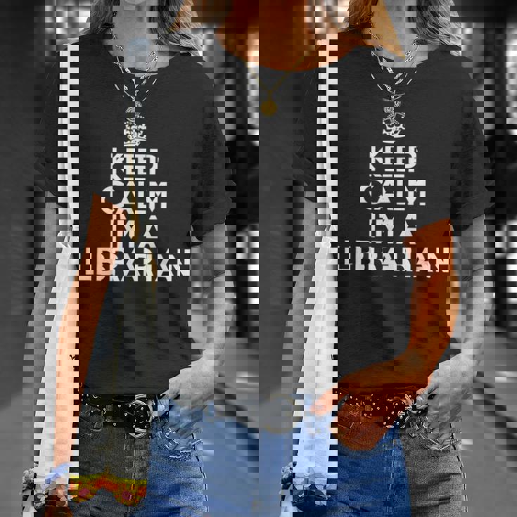 Librarian Keep Calm I'm A Librarian Tシャツ 彼女への贈り物