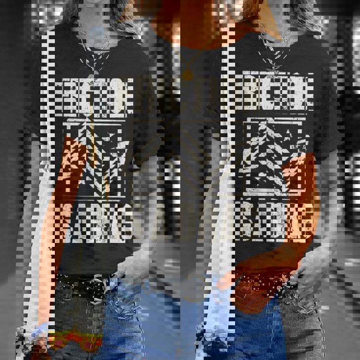 Physics Friction Is A Drag PunTシャツ 彼女への贈り物