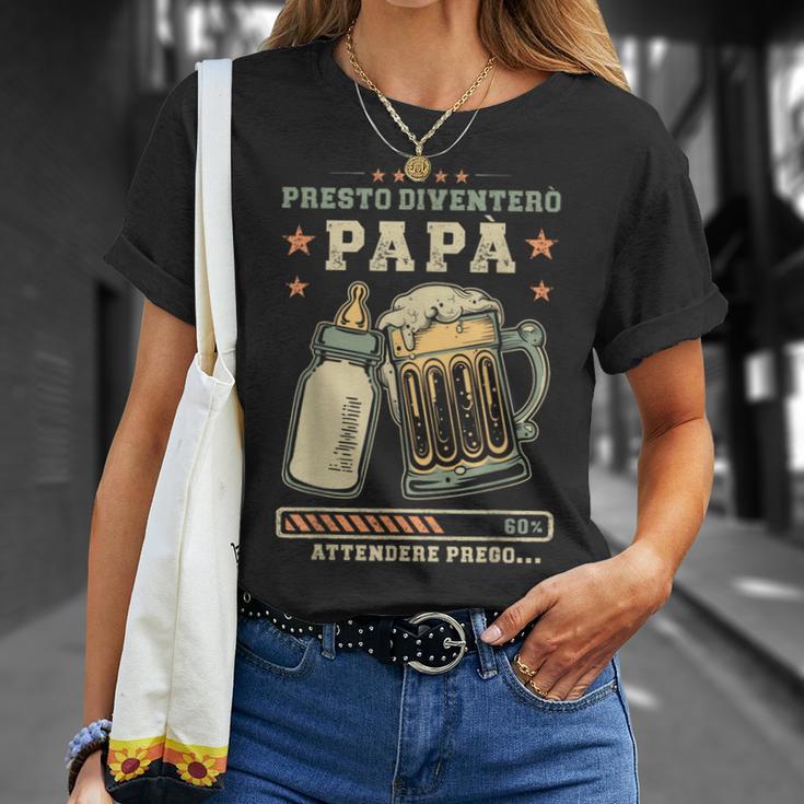 Futuro Papà Presto Diventerò Papà Annuncio Gravidanza Maglietta Regalos para ella