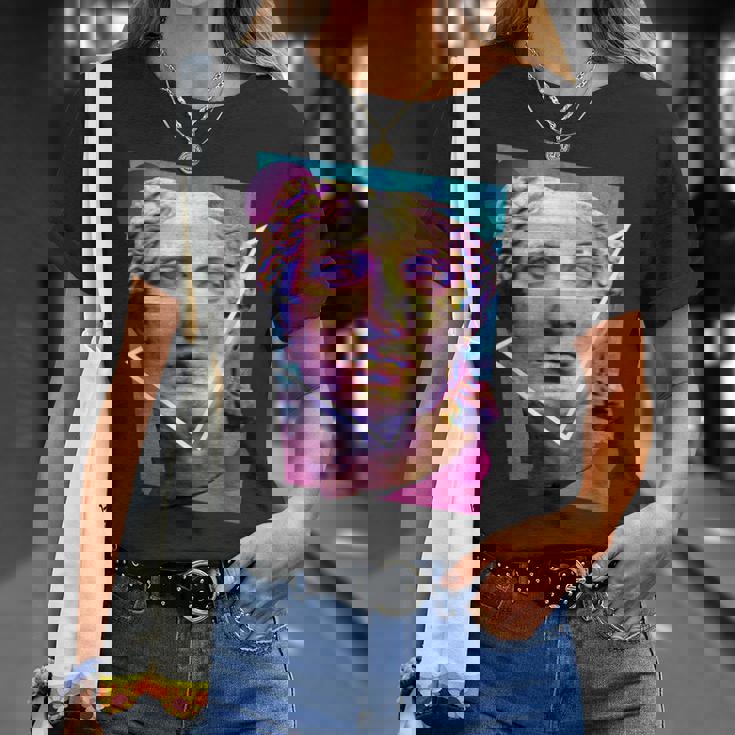 Glitchedenustatueaporwave Tシャツ 彼女への贈り物