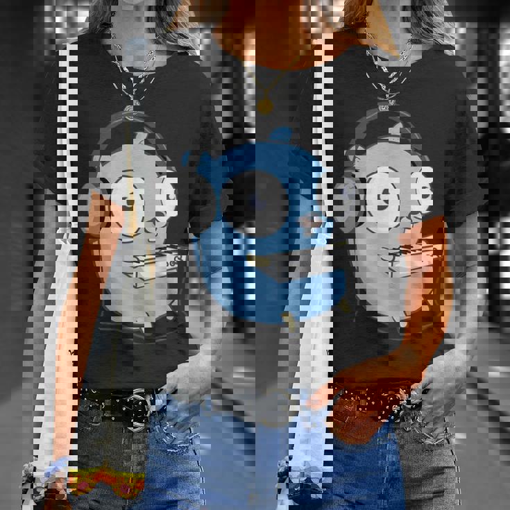 Go Developer Golang Music Goper Tシャツ 彼女への贈り物