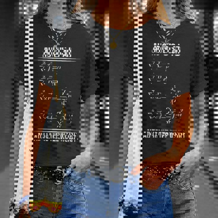 Godaid Maxwell Equations And Then There Was Light Tシャツ 彼女への贈り物