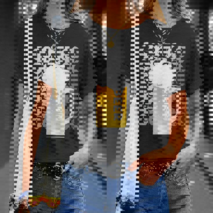 Gokugoku ビール 生ビール 泡 夏 居酒屋 仲間 楽しい 美味しい 爽快 メンズ レディース Tシャツ 彼女への贈り物