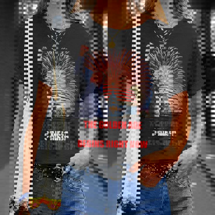 The Golden Age Of America Begins – Trump Inaugurationpeech Tシャツ 彼女への贈り物