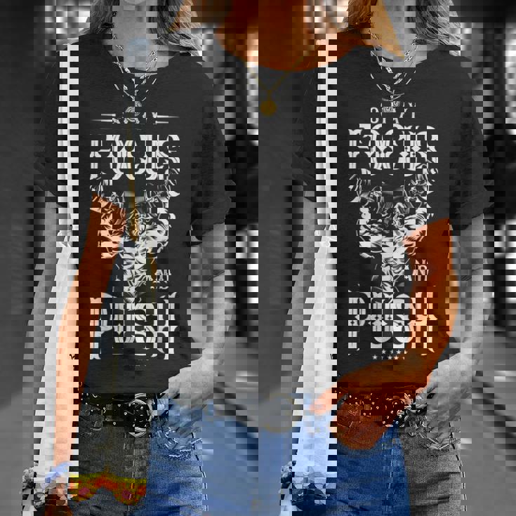 Gorilla Gymaying Beast ワークアウト フィットネス ボディビルディング プッシュ Tシャツ 彼女への贈り物