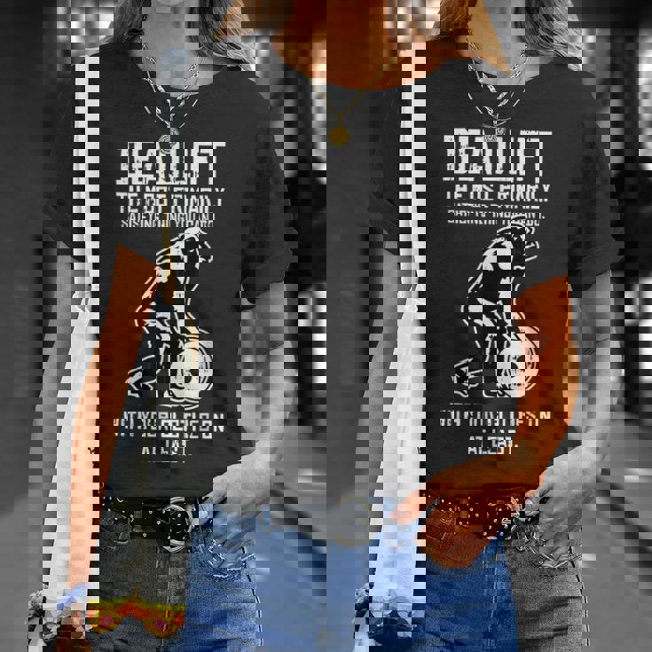 Gorilla Lifting Fitness ファニーデッドリフト ジム ワークアウト Tシャツ 彼女への贈り物