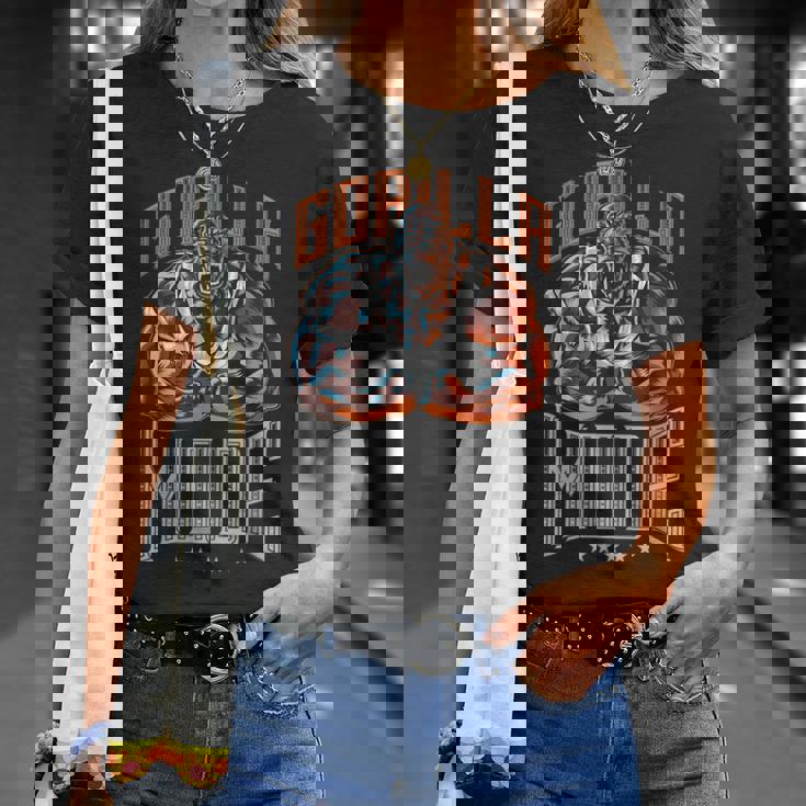 Gorilla ファッションワークアウト ビースト ジム トレーニング フィットネス 筋肉 Tシャツ 彼女への贈り物