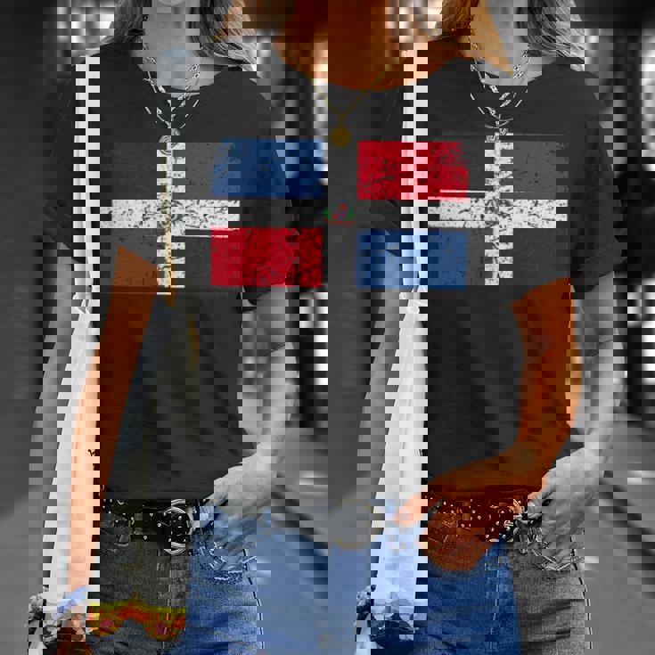 Gráfico De Bandera De República Dominicana Para Hombres Es Camiseta unisex Regalos para ella