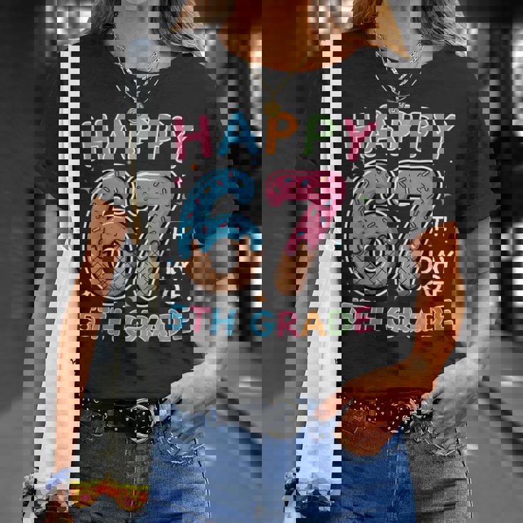 Happy 67th Day Of 5th Grade Ice Cream Drip 67 Days Kids T-Shirt Gifts for Her