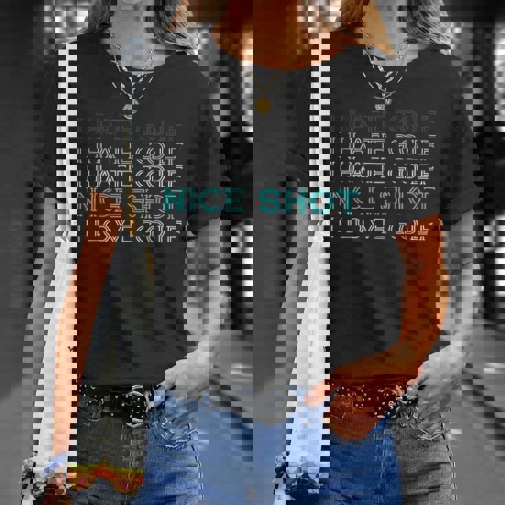 I Hate Golf I Hate Golf I Hate Golf Nicehot I Love Golf Tシャツ 彼女への贈り物