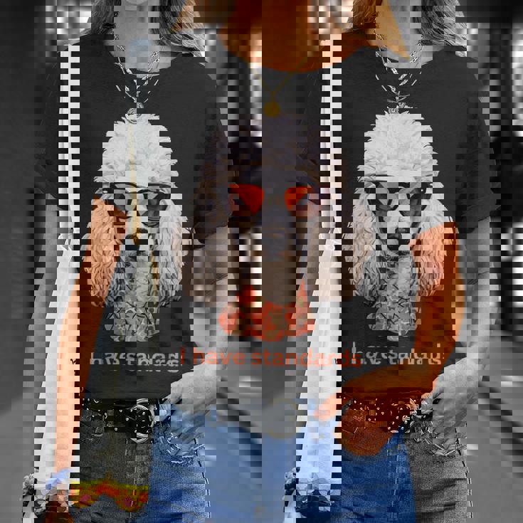 I Havetandardsファニースタンダードプードル愛好家デザイン Tシャツ 彼女への贈り物
