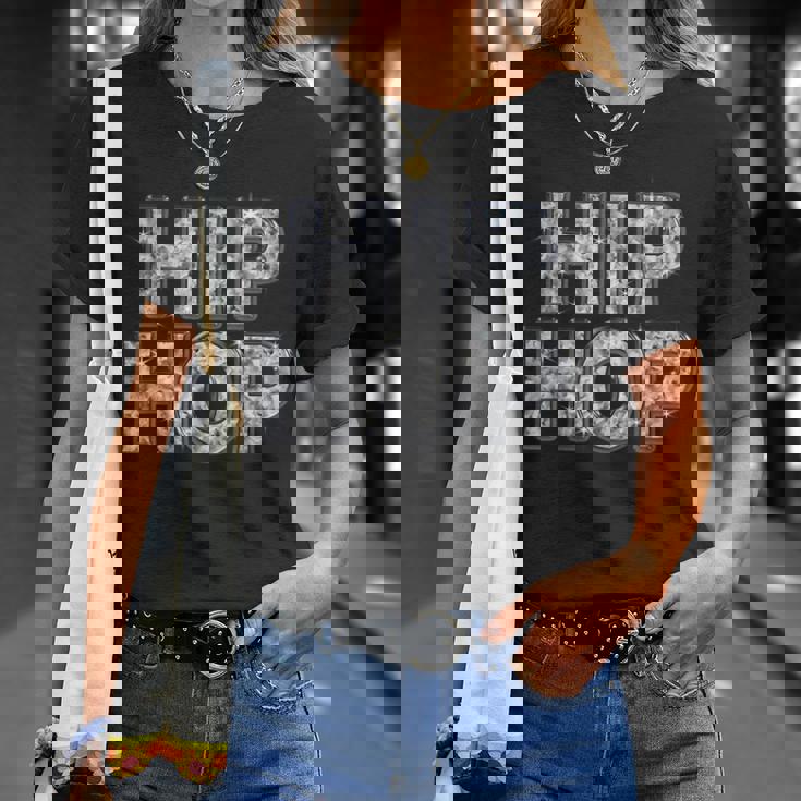 Hip Hop ヒップホップ（ダイヤモンド フォント）【Streetstarz ストリートスターズ】文字 かっこいい Tシャツ 彼女への贈り物