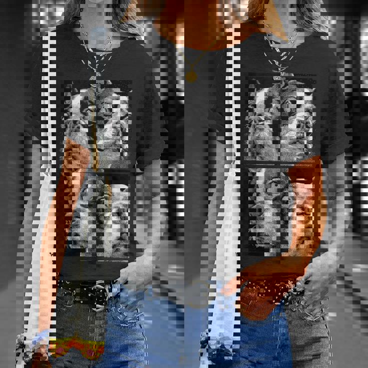 Hypnotic Boston Terriers Weird Eyes Weirdcore Halloween Dogs Tank Top T-Shirt Gifts for Her