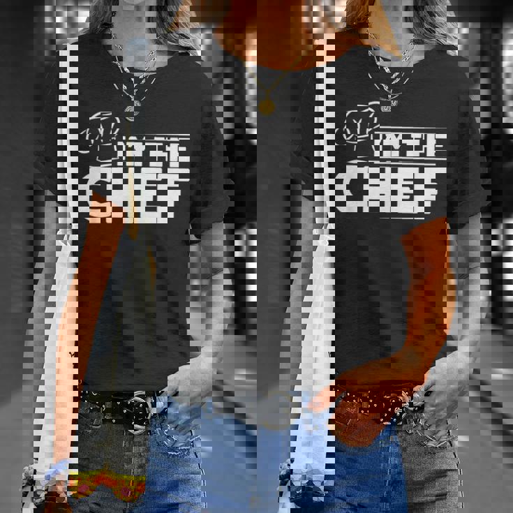 メンズ I'm The Chef クッキングハット フードクッキング シェフ キッチン フードクック Tシャツ 彼女への贈り物