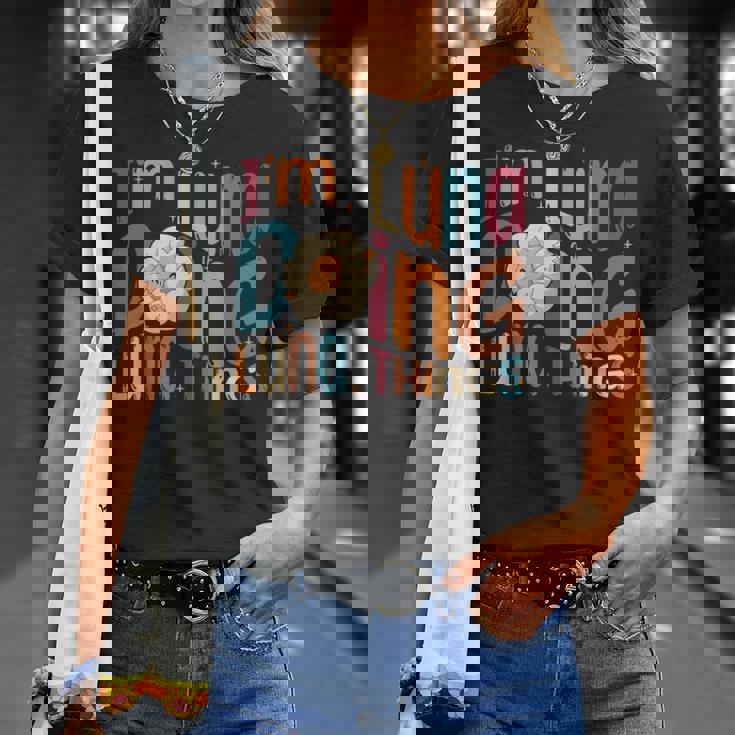 I'm Luna Doing Luna Things Groovy Retro Luna Tシャツ 彼女への贈り物
