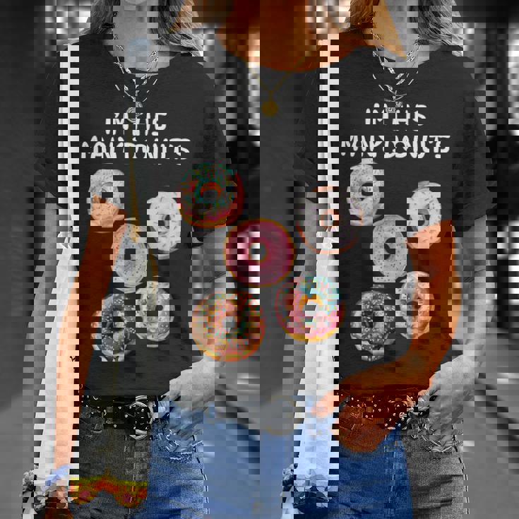 I'm Many Donuts 面白いドーナツフィットネス格言 Tシャツ 彼女への贈り物