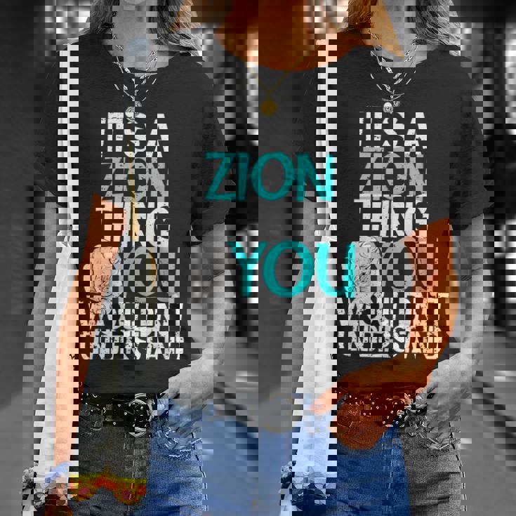 メンズ It's A Zion Thing You Wouldn't Understand Tシャツ 彼女への贈り物