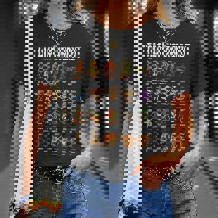 Italian Brainrot 面白いイタリアンブレインロットミームキャラクタ 長袖tシャツ Tシャツ 彼女への贈り物