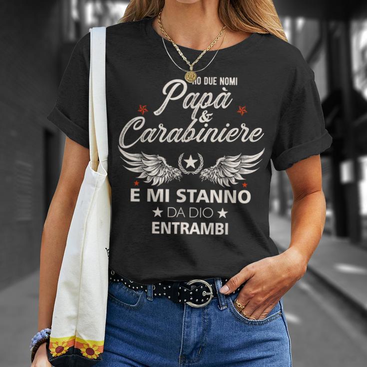 Italiano Papa Carabiniere Festa Del Papà Regalo Italiano Maglietta Regalos para ella