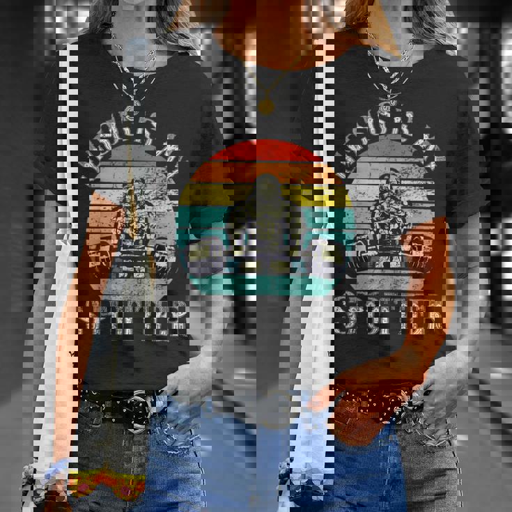 Jesus Is Mypotter レトロ ウェイトリフティング ジム フィットネス ワークアウト Tシャツ 彼女への贈り物