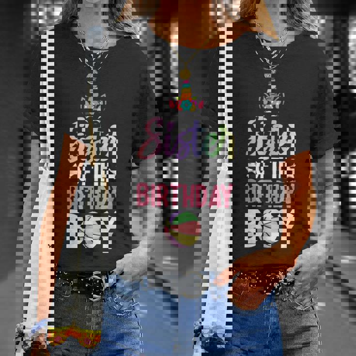 Jugador De Baloncesto Hermana Del Niño Cum Camiseta unisex Regalos para ella