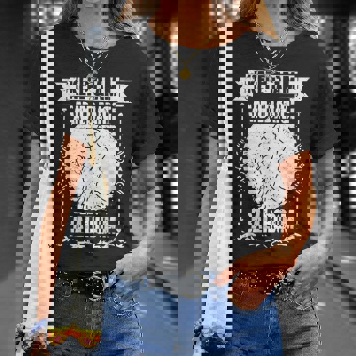 Keep Calm And Dance 面白い社交ダンスa 社交ダンサー Tシャツ 彼女への贈り物