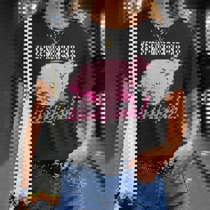 Keepmiling Like A Blobfish デザイン ブログフィッシュファン向け Tシャツ 彼女への贈り物