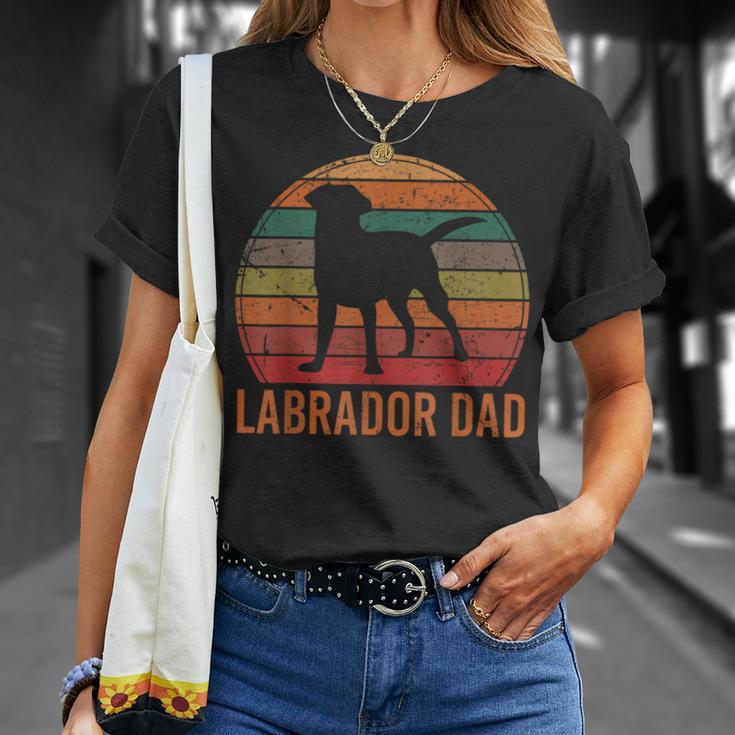 Labrador Papà Labbi Retriever Cane Razza Proprietario Maglietta Regalos para ella