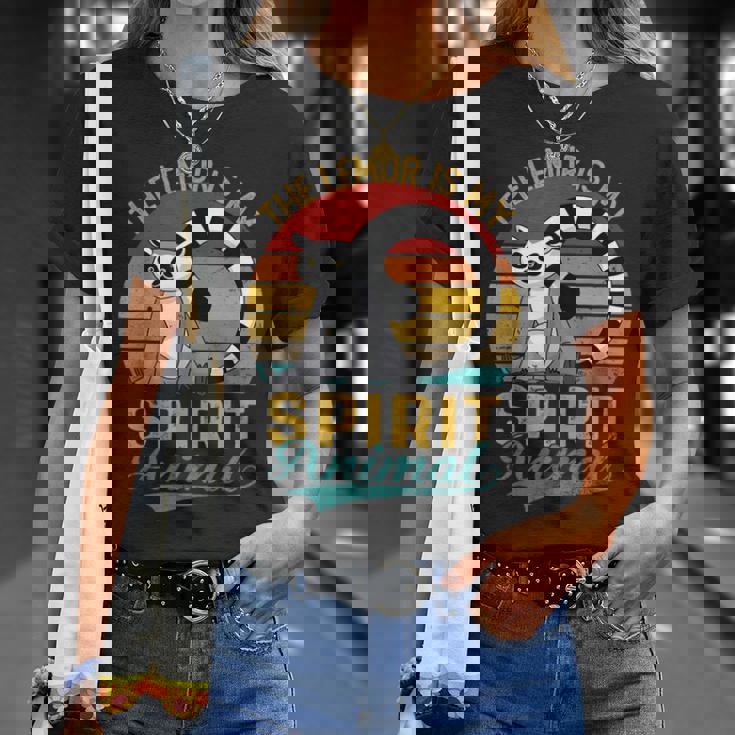 The Lemur Is Mypirit アニマルシャツ ファニーベンテージ キツネザル Tシャツ 彼女への贈り物