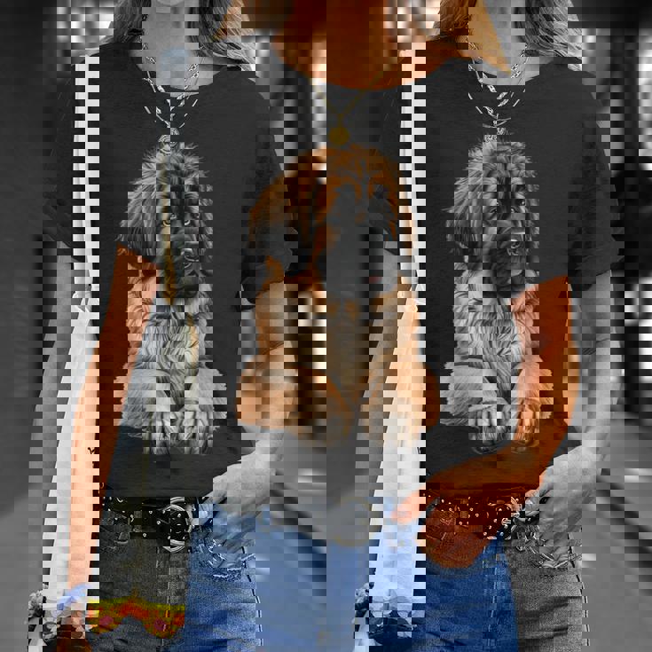 Leonberger Memoriale Per Allevatori Di Cuccioli Di Cane Mamma Papà Maglietta Regalos para ella