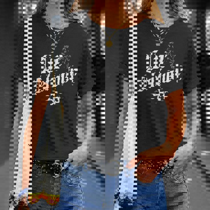 Live Deliciously ヴィンテージ アンティーク調 魔術 オカルト Tシャツ 彼女への贈り物