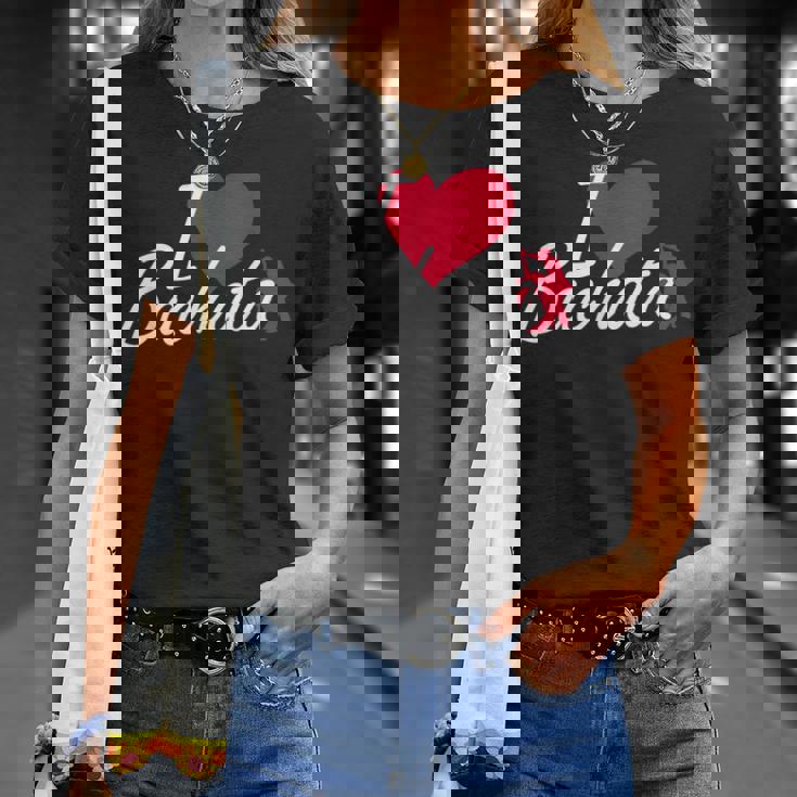 I Love Bachata Latin America ドミニカダンスレッスン Tシャツ 彼女への贈り物