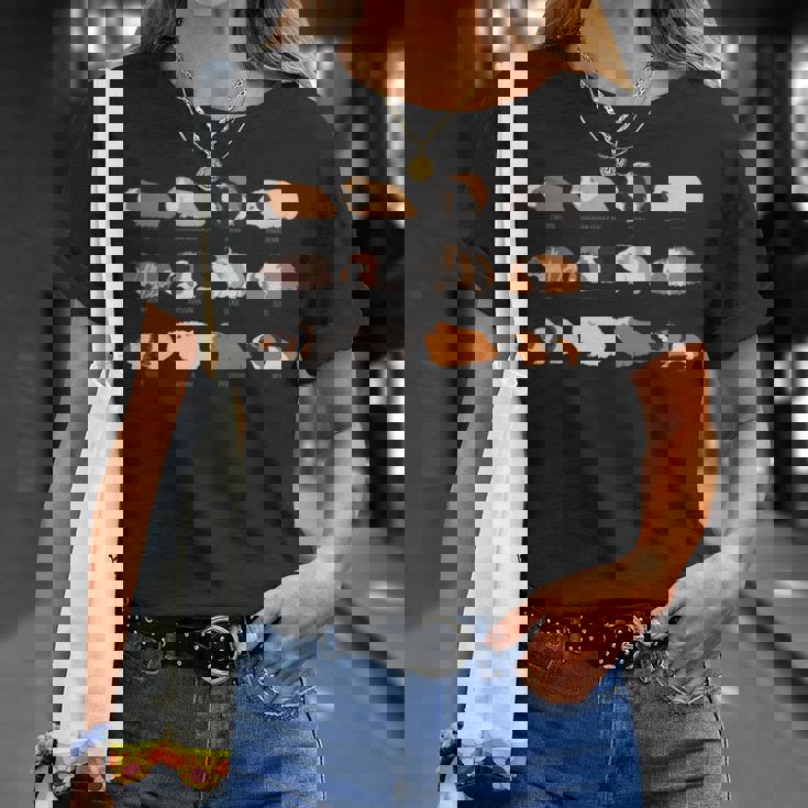 I Love Guinea Pig モルモット種tシャツ 長袖tシャツ Tシャツ 彼女への贈り物