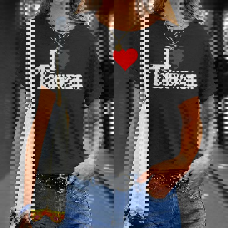 I Love Heart 台湾フォルモサ 台湾文化 長袖tシャツ Tシャツ 彼女への贈り物