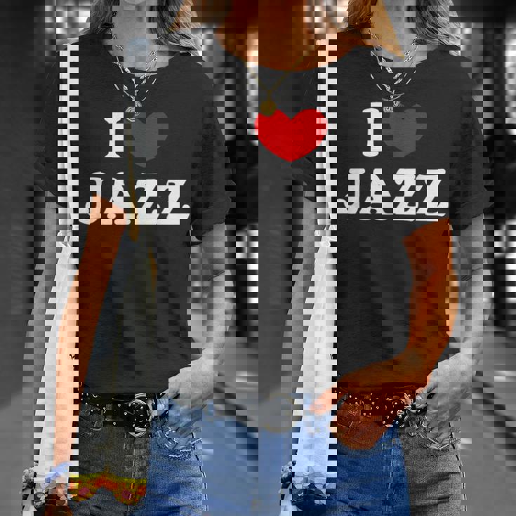 I Love Jazz 私は愛する Jazz Tシャツ 彼女への贈り物