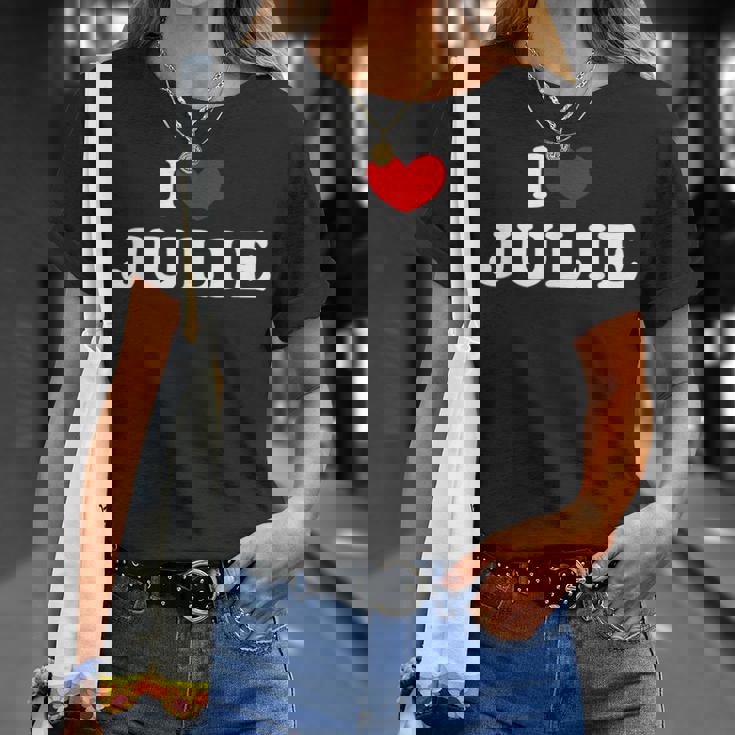 I Love Julie 私は愛する Julie Tシャツ 彼女への贈り物