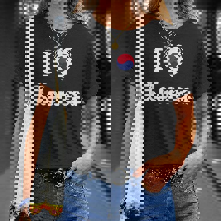 I Love Korea I Heart Korea 韓国 Tシャツ 彼女への贈り物