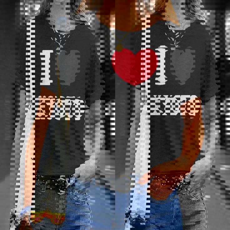 I Love Kyoto 京都が大好き Tシャツ 彼女への贈り物