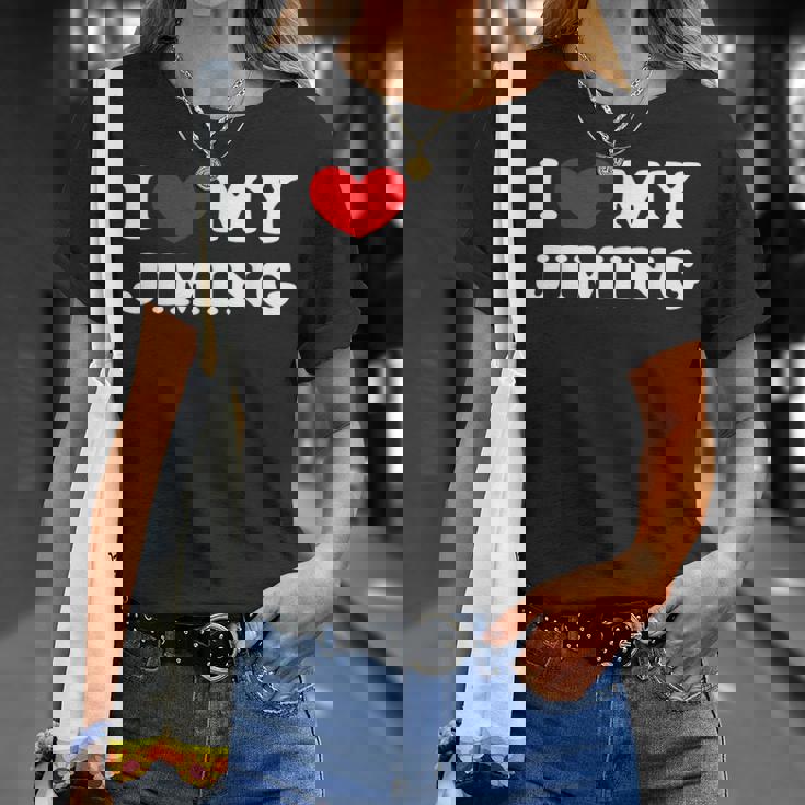 I Love My Jiming 私はジミンが大好きです Tシャツ 彼女への贈り物